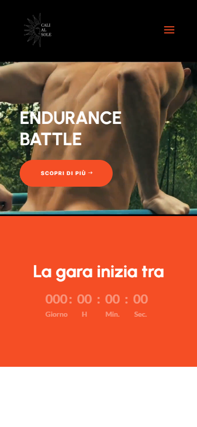 Cali al Sole — Interfaccia mobile